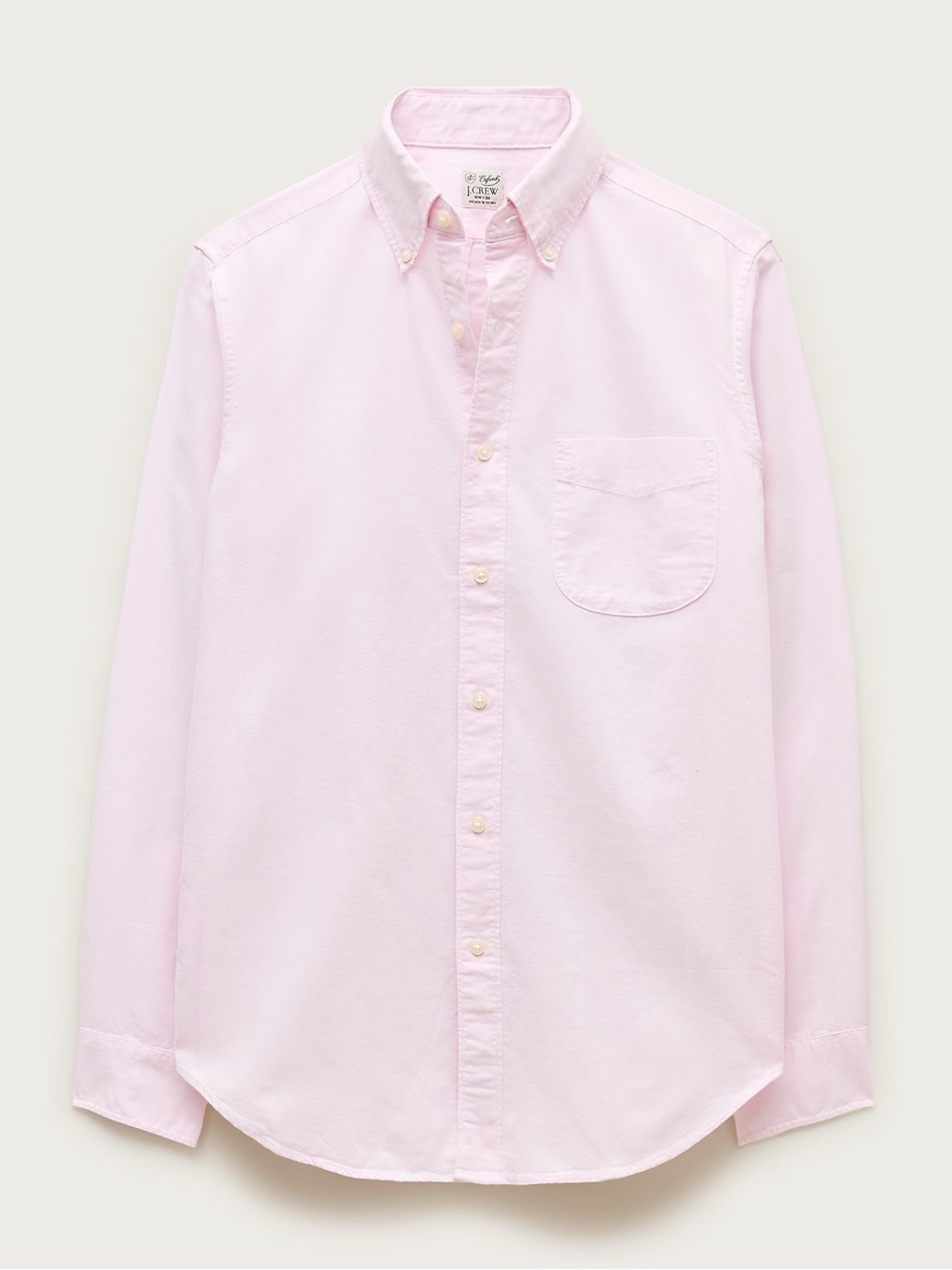 J. Crew Broken-in organic cotton oxford shirt Pale Rose Oxford Size XL $98 BE996